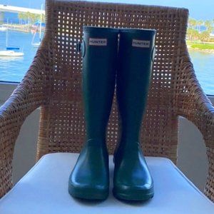 Hunter Original Tall Rain Green Boots